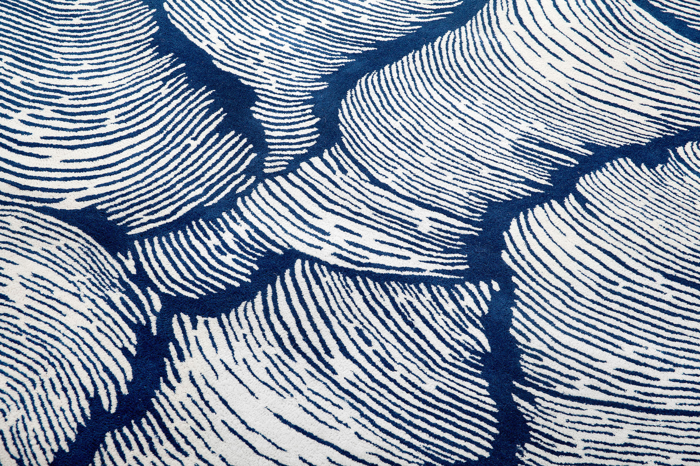 Designer Blau Teppich | Größe: 275 x 360 cm