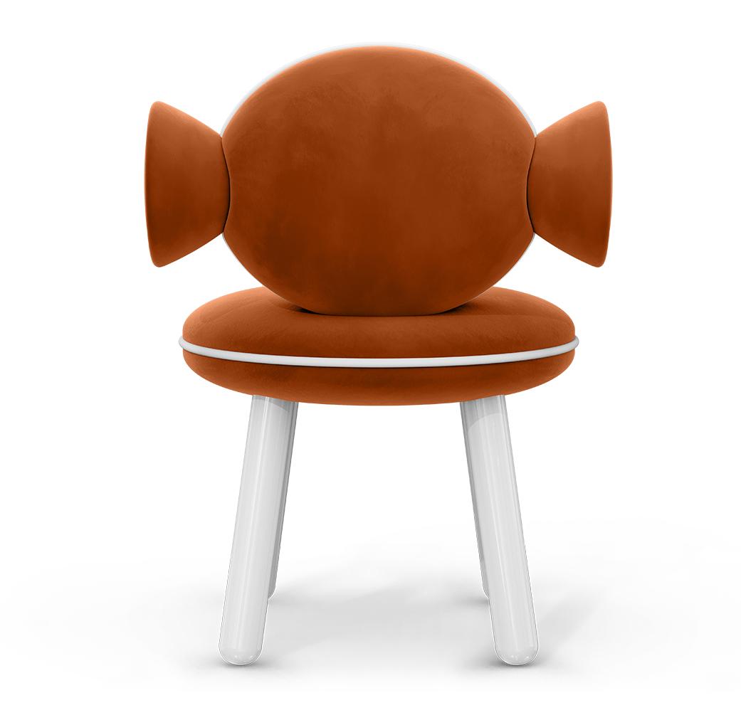 Lollipop roter Pouf‑Sessel