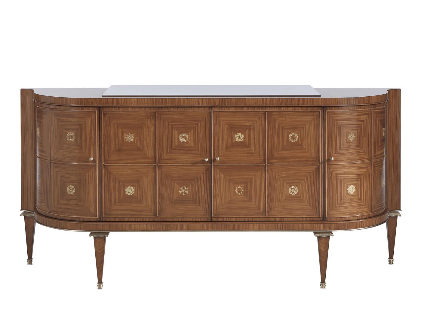 Geschwungenes Holz-Sideboard