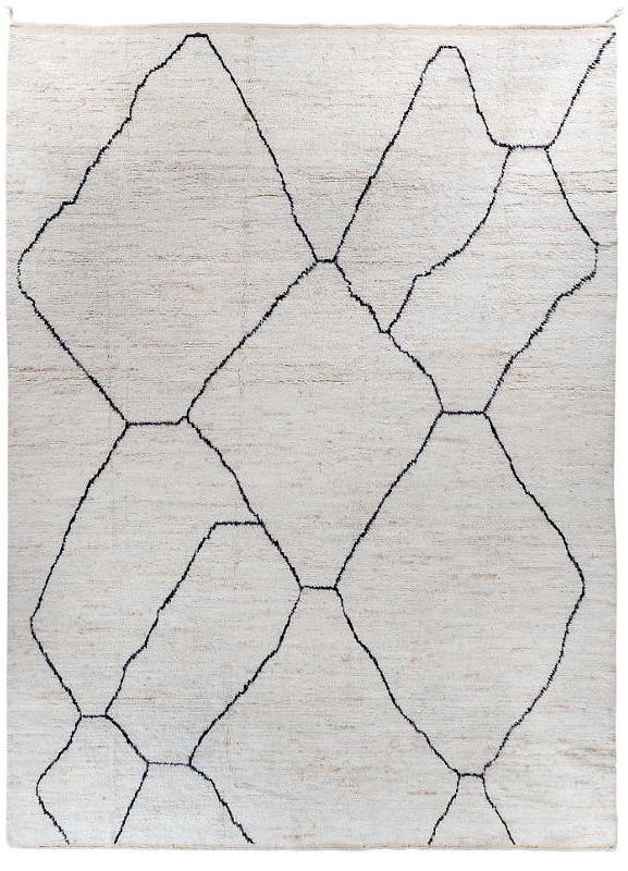 Scandi Handgeknüpft Teppich | Größe: 300 x 400 cm