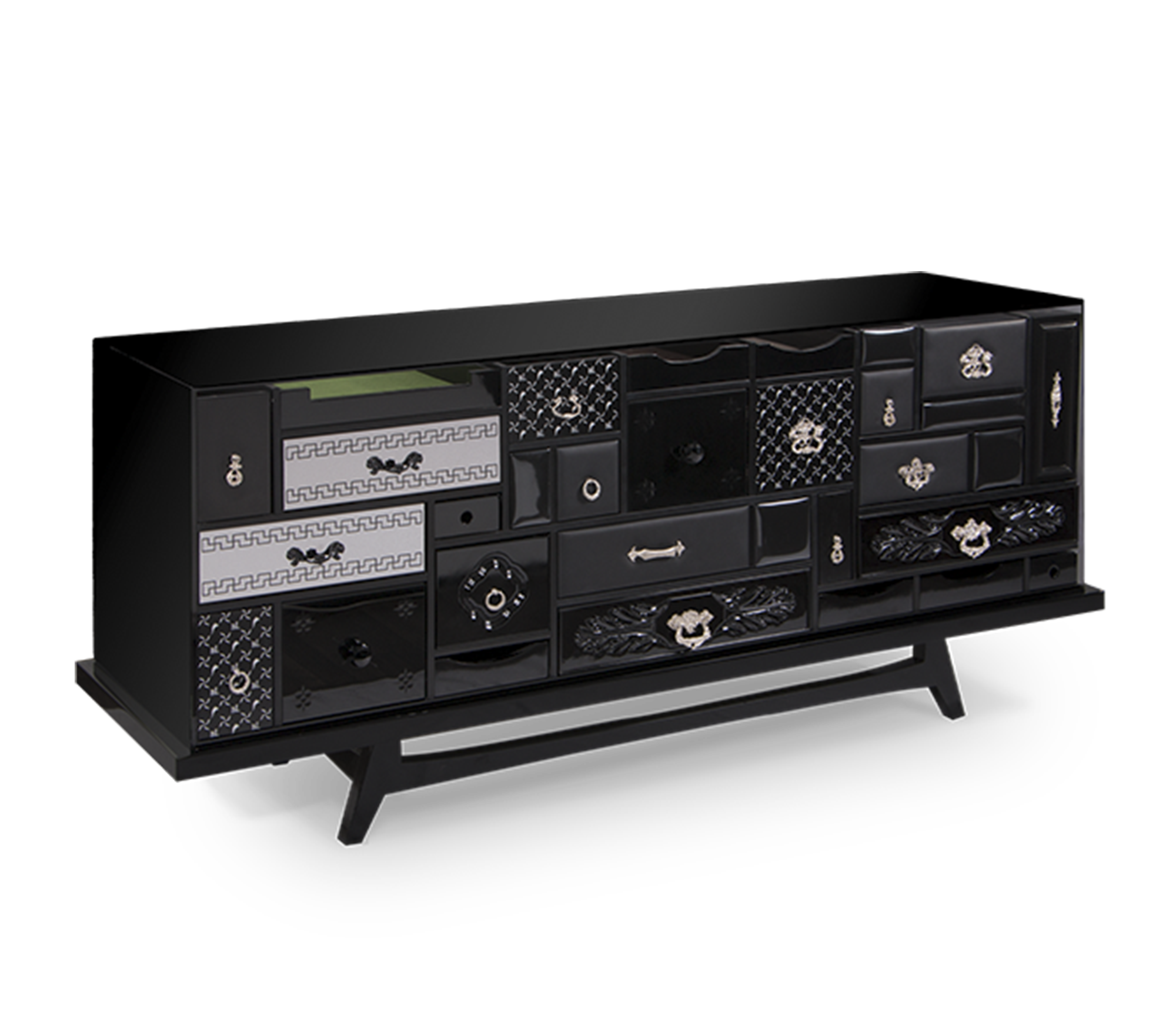 Miro Schwarzes Sideboard