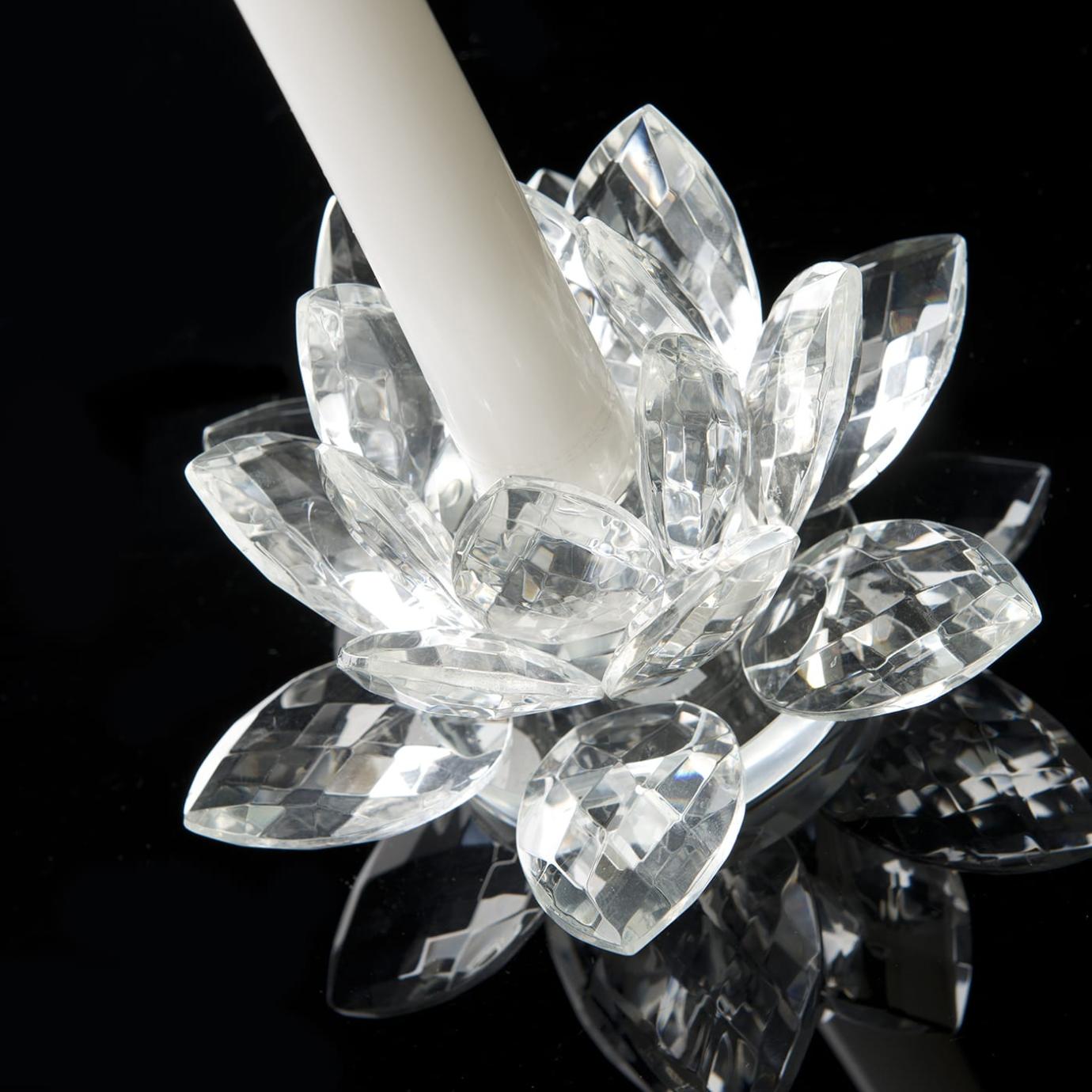Lotus Crystal Kerzenhalter