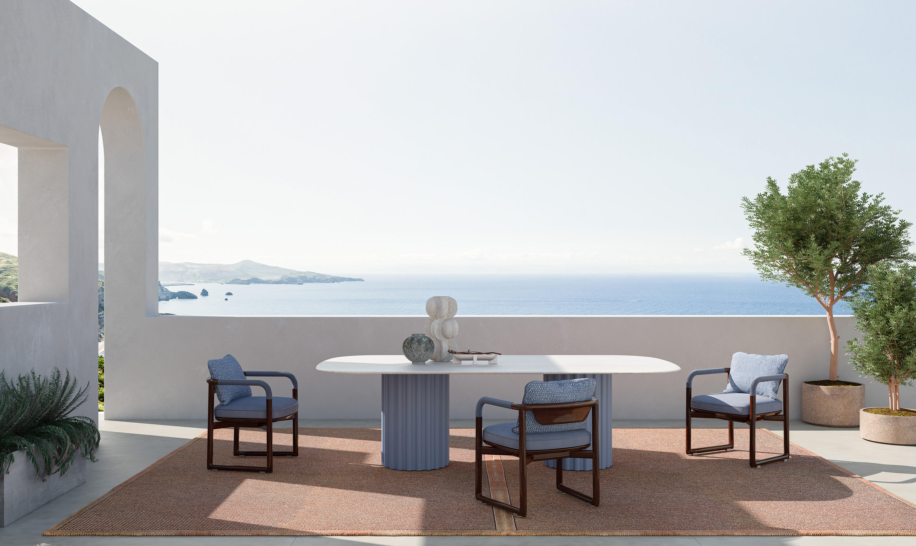 Pablo Outdoor‑Esstisch | Dimensions: B 260 × T 130 × H 75 cm