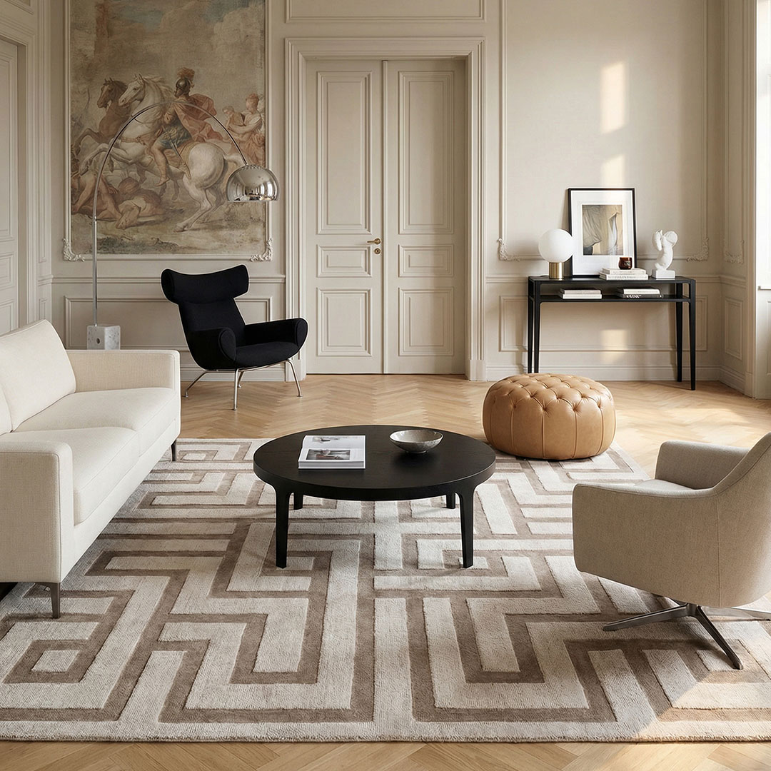 Labyrinth Mink Teppich