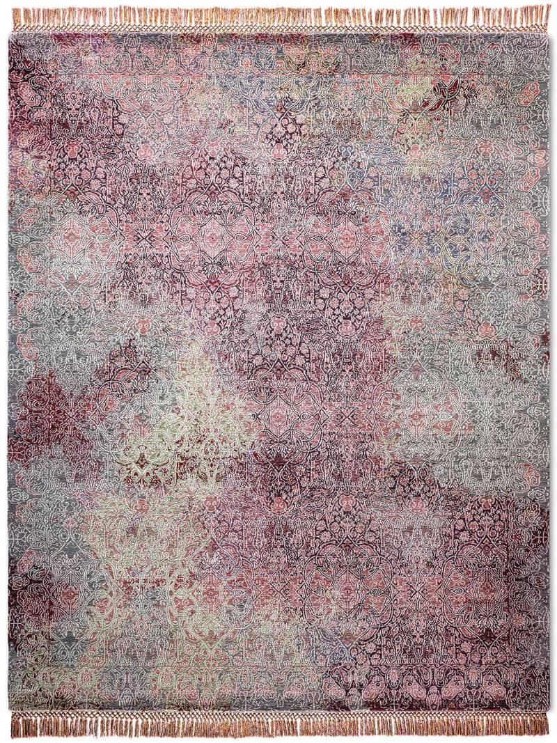 Ferahan Splash Mauve Grey Teppich | Größe: 365 x 457 cm