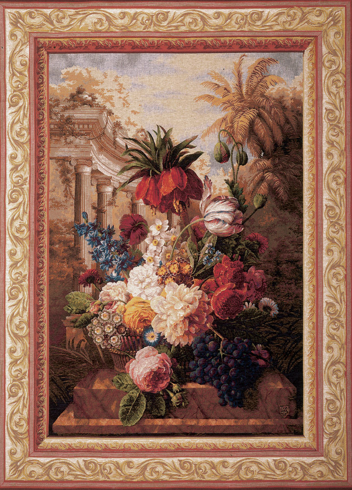 Exotisches Bouquet Wandteppich | Größe: 85 x 110 cm