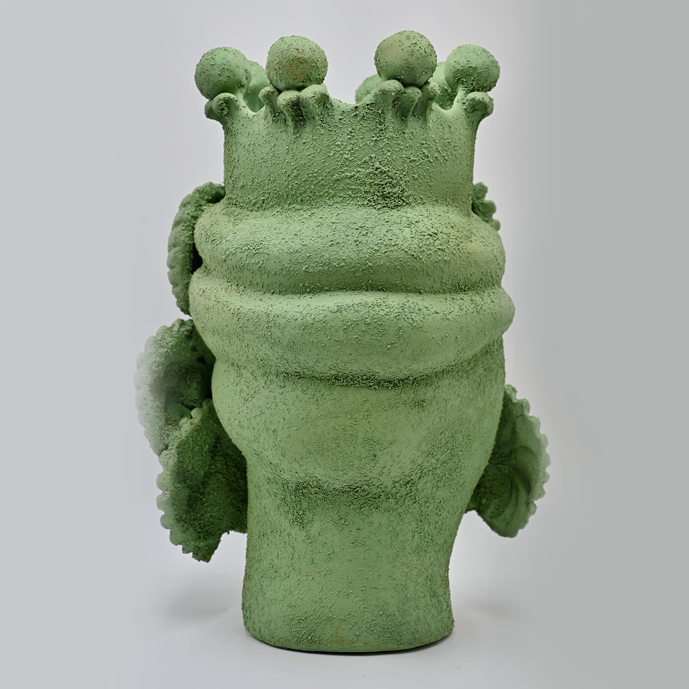 Maure‑Kopf Limette‑Skulptur