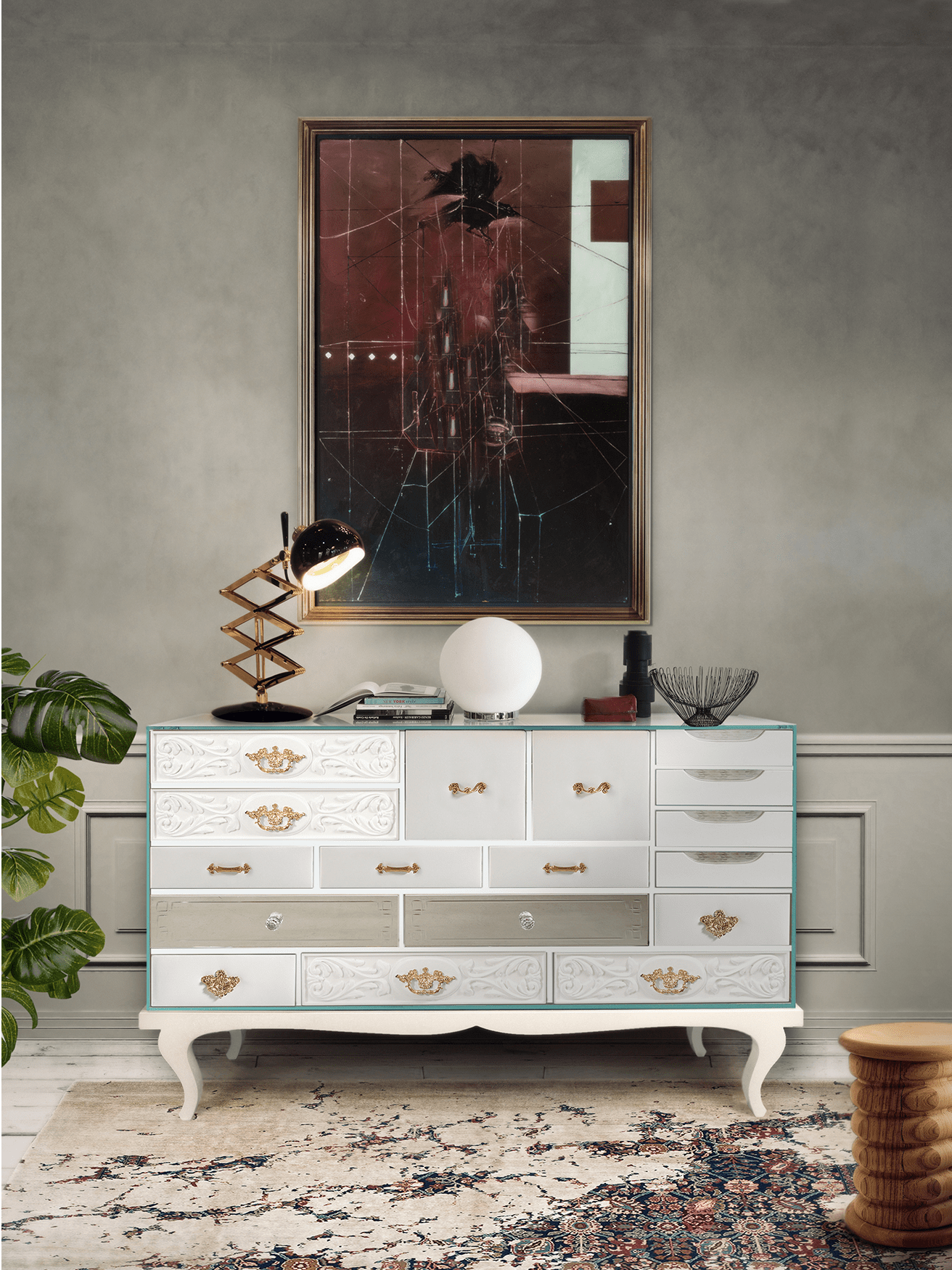 Urban Weißes Luxe Sideboard