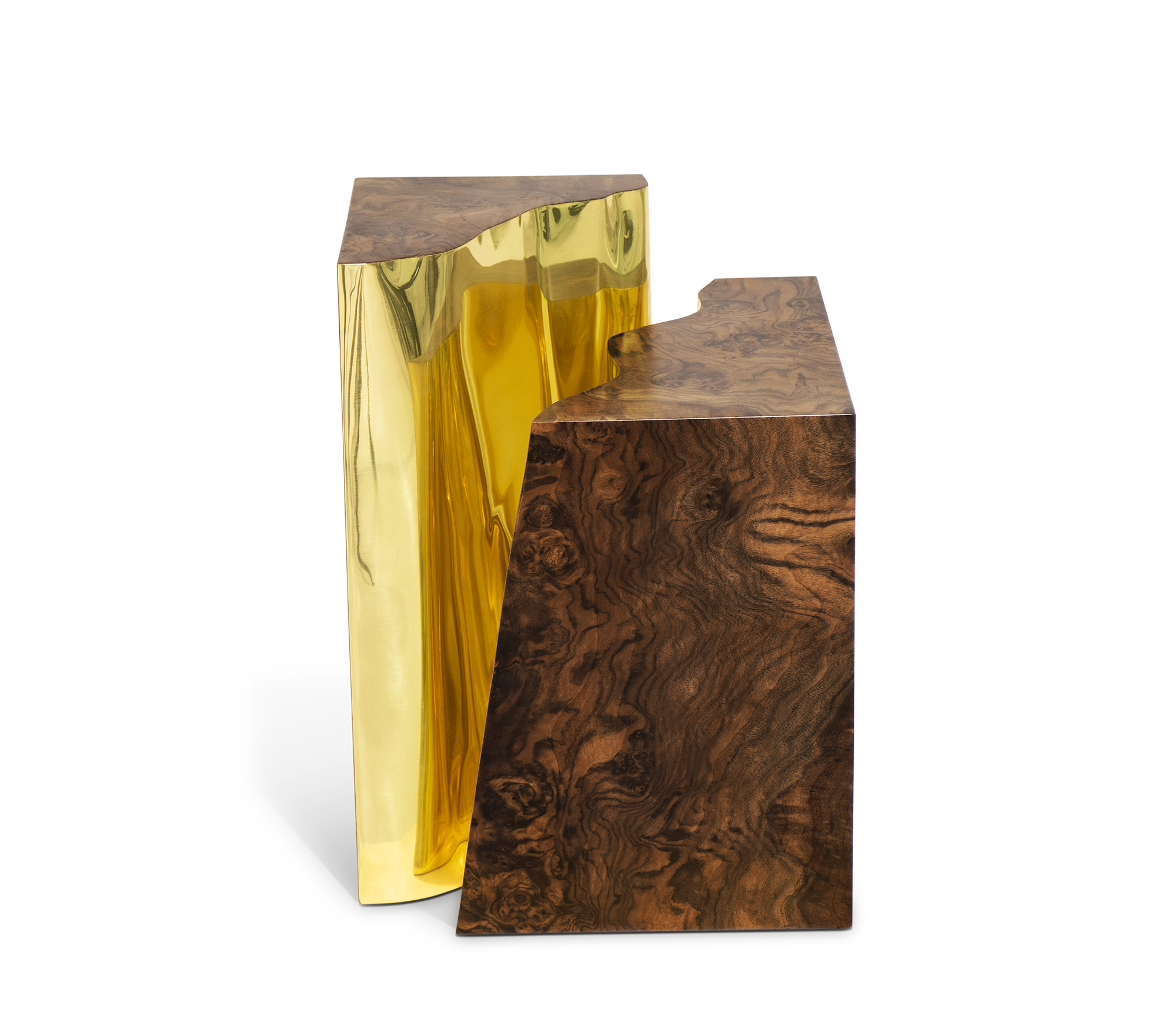 Fissure Walnuss‑Beistelltisch