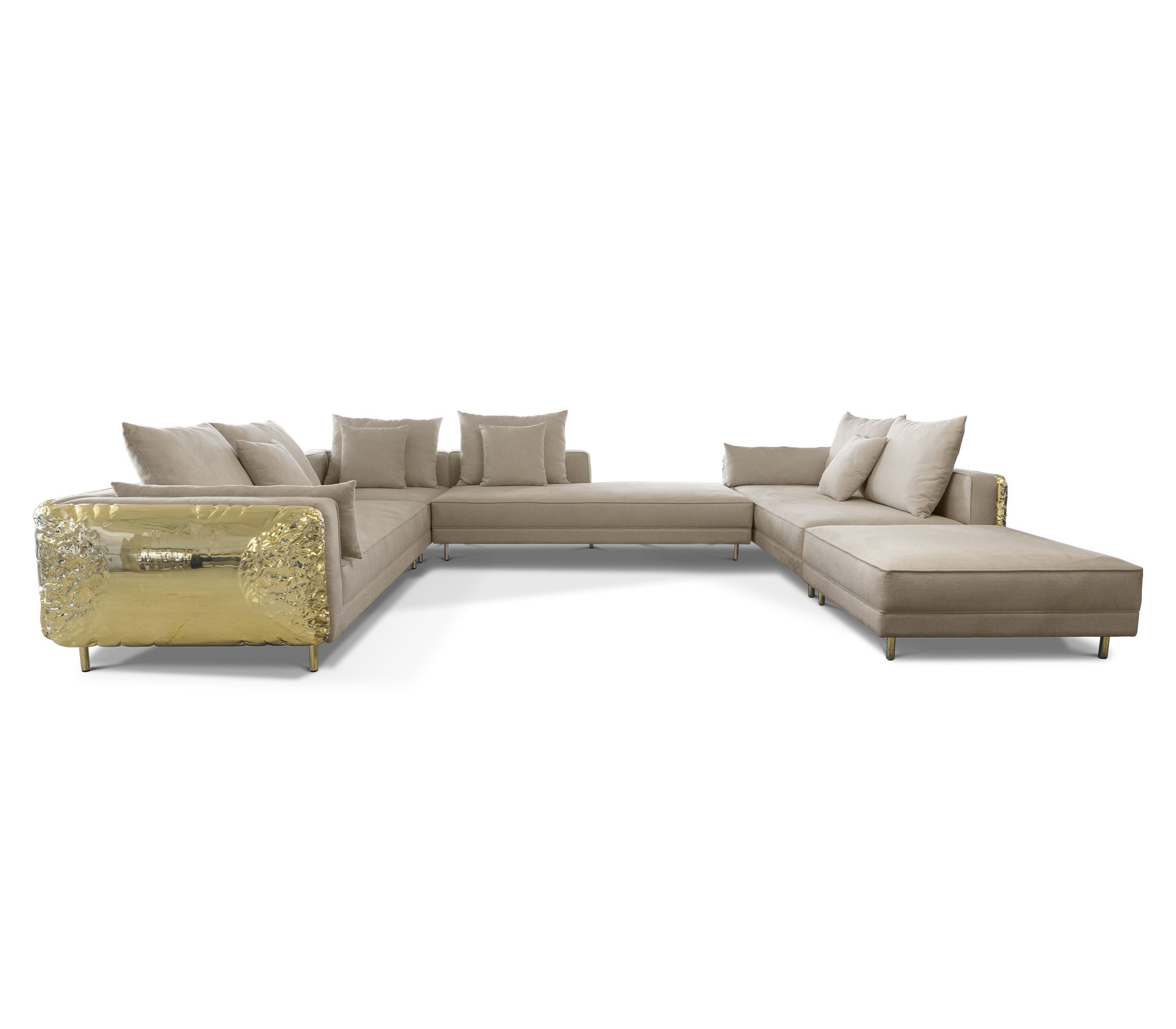 Imperia Creme‑Modulares Sofa