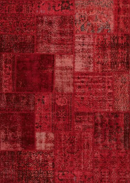 Rot Patchwork Teppich