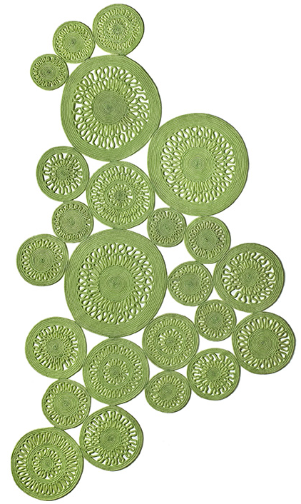Alyssa Twist Limette Teppich | Größe: 160 x 230 cm