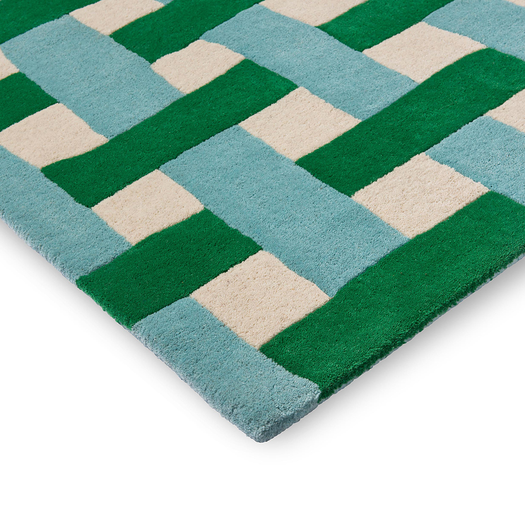 Basket Weave Em/Aquama Teppich | Größe: 200 x 280 cm