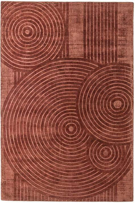 Zen Rost Teppich | Größe: 200 x 200 cm
