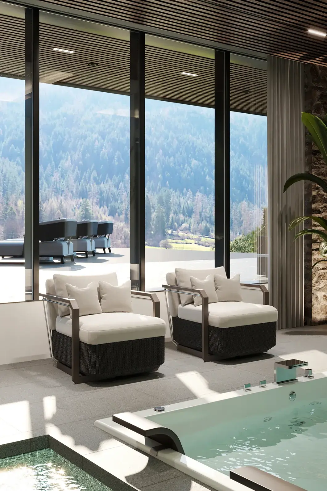 Heritage grauer Gartensessel - 1