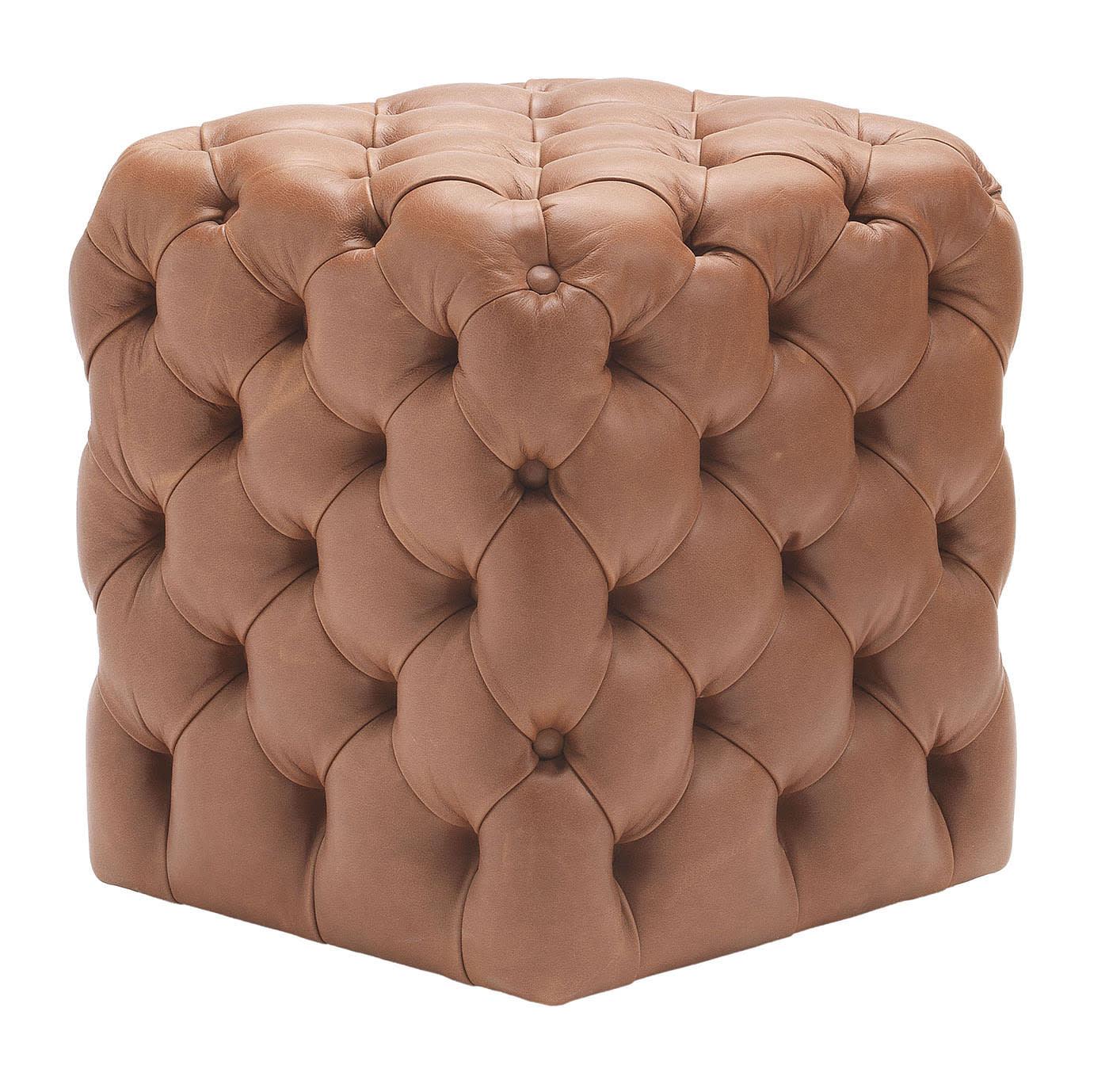 Clod Leder-Pouf