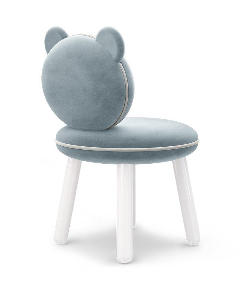 Fluffy Bear hellblauer Kindersessel