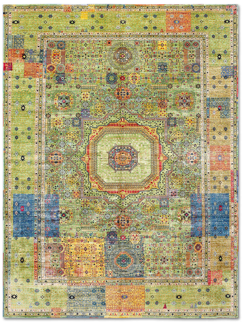 Cosmic GreenMix Teppich | Größe: 274 x 365 cm