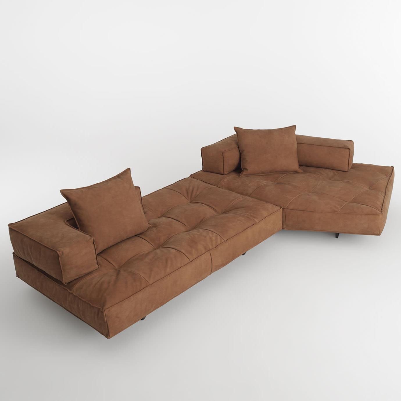 Nubuk Leder-Sofa