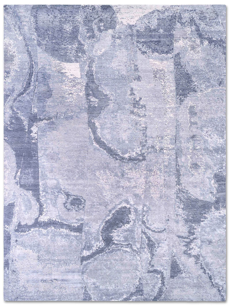 Galileo SkyBlue auf Hellgrau Teppich | Größe: 300 x 400 cm