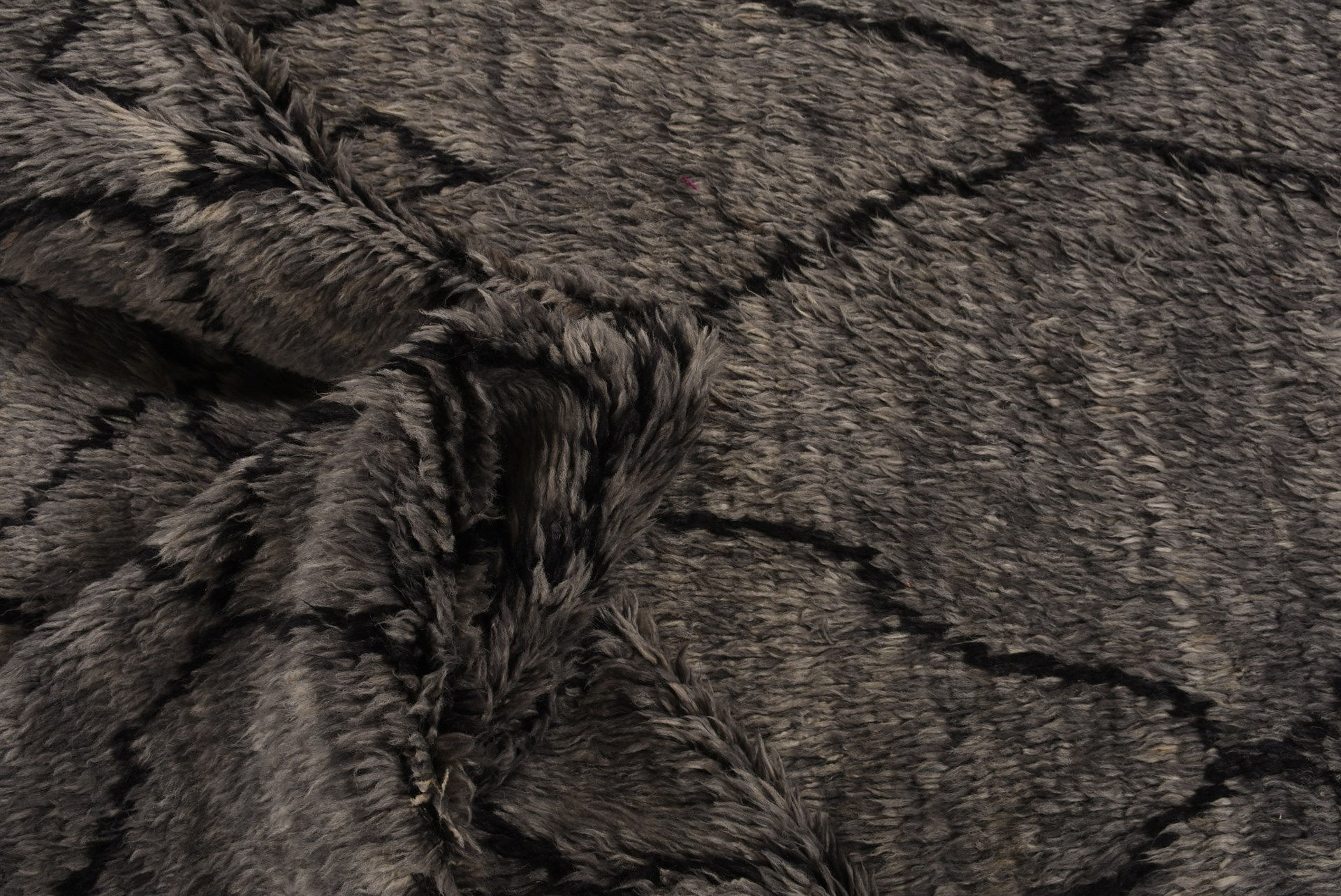 Berber Braun Hoher Flor Teppich