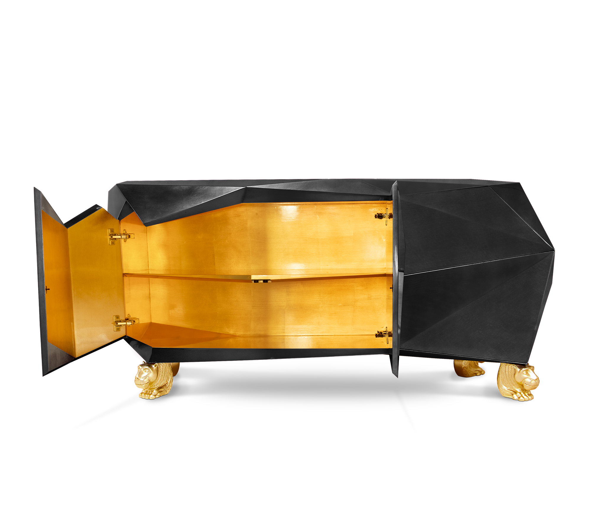 Prism Schwarzes Sideboard