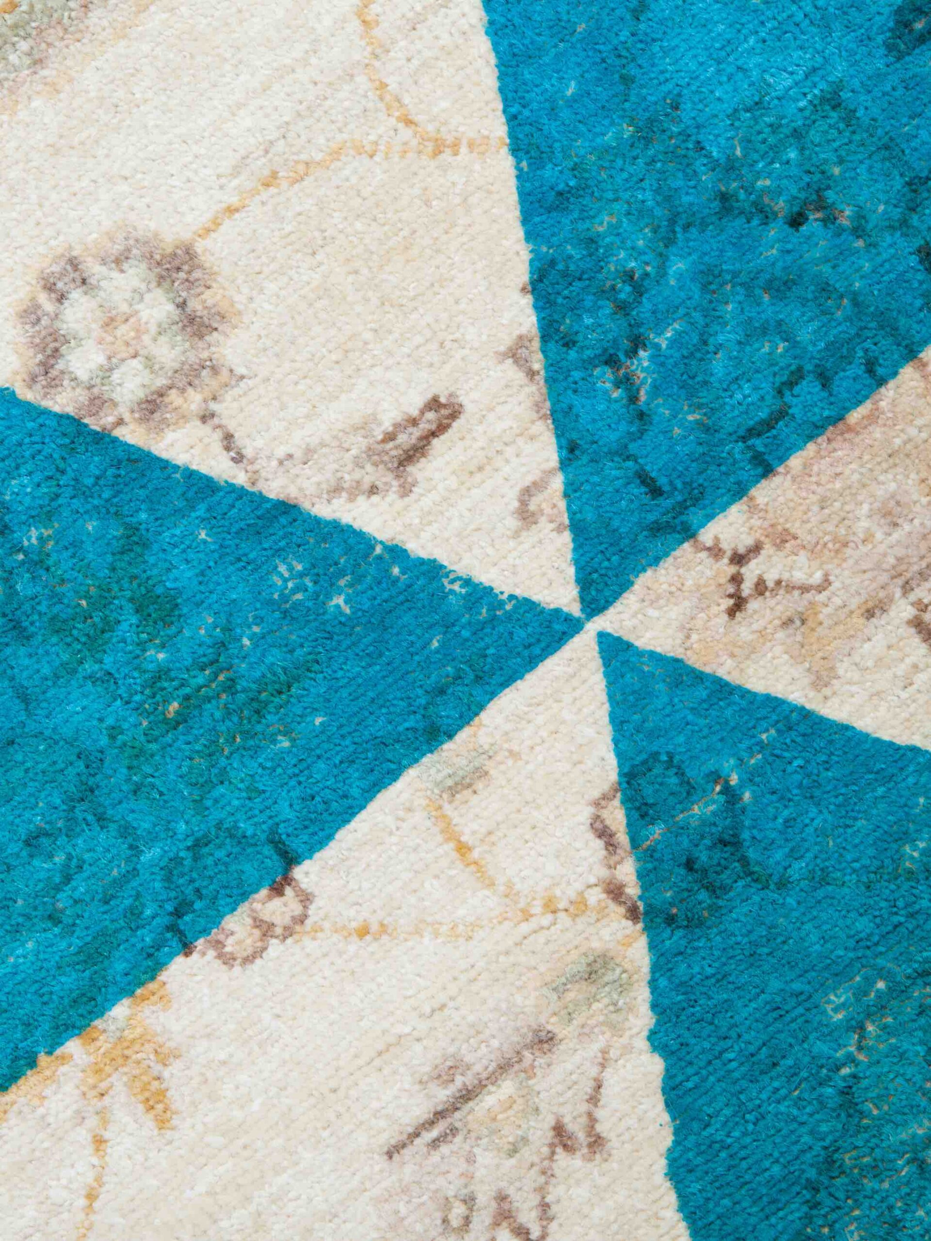 Double Layer Blau Teppich