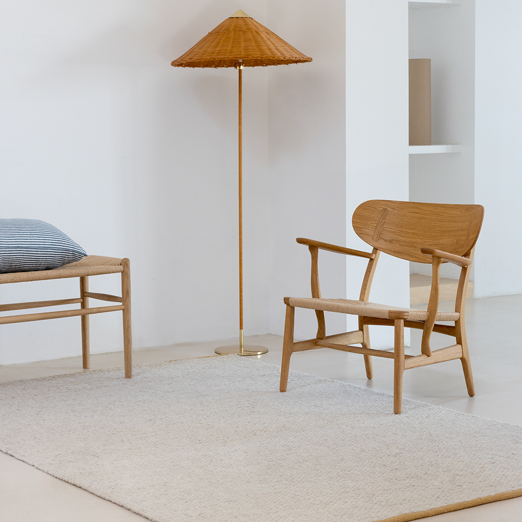 Craft Matter Plain Warm Whit Teppich | Größe: 200 x 280 cm