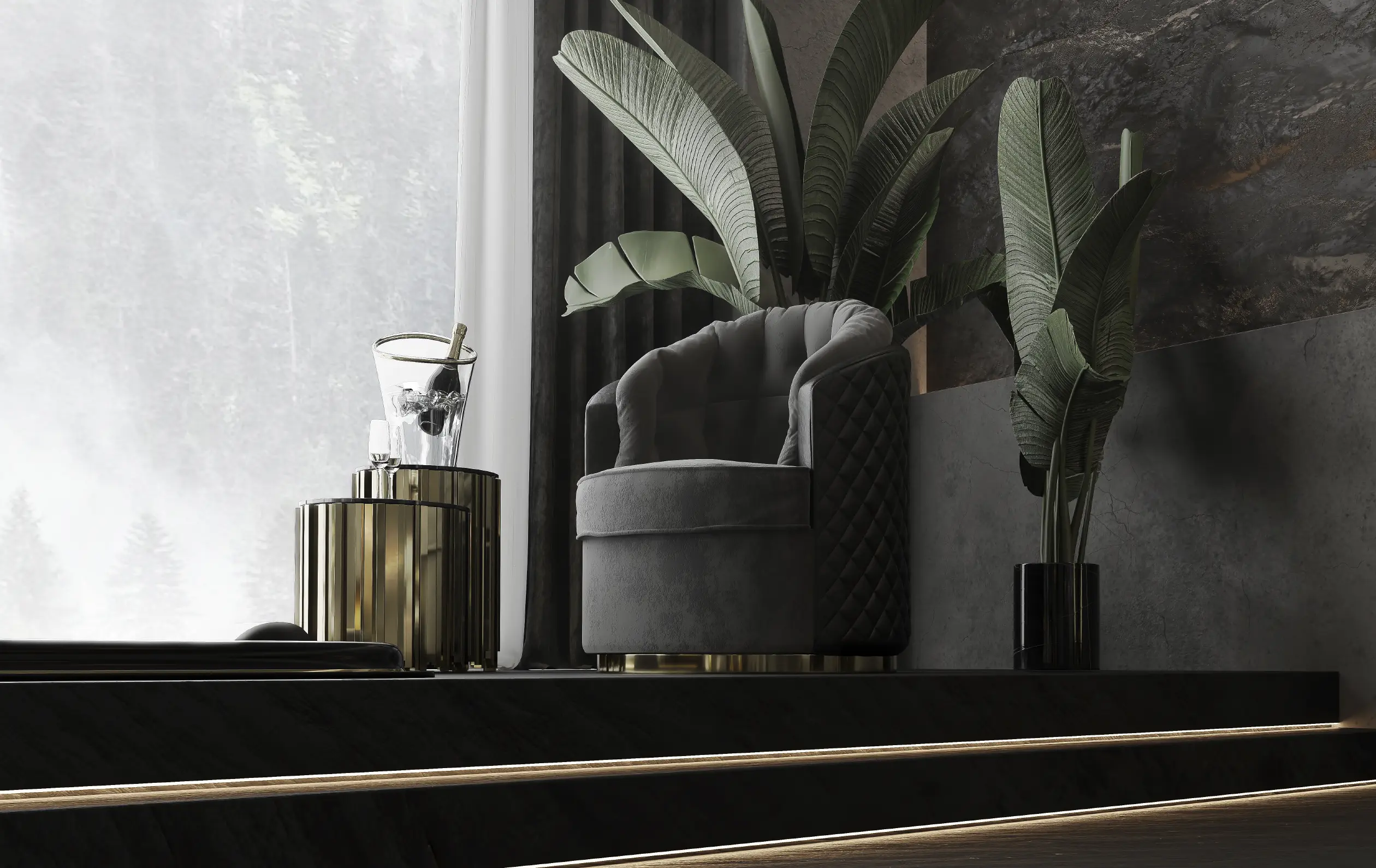 Luxe Drehbarer Sessel - 11