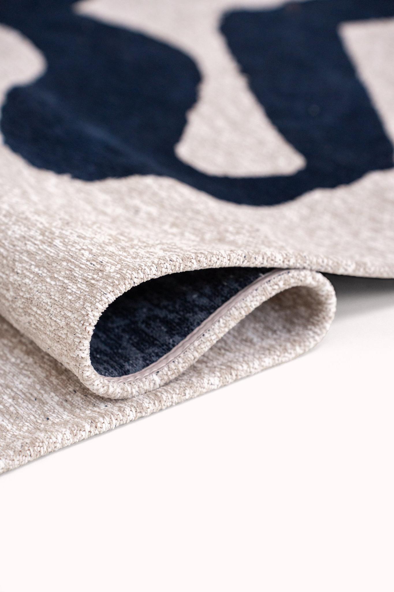 Sea Ink 9849 Runder Teppich | Größe: Ø 240 cm