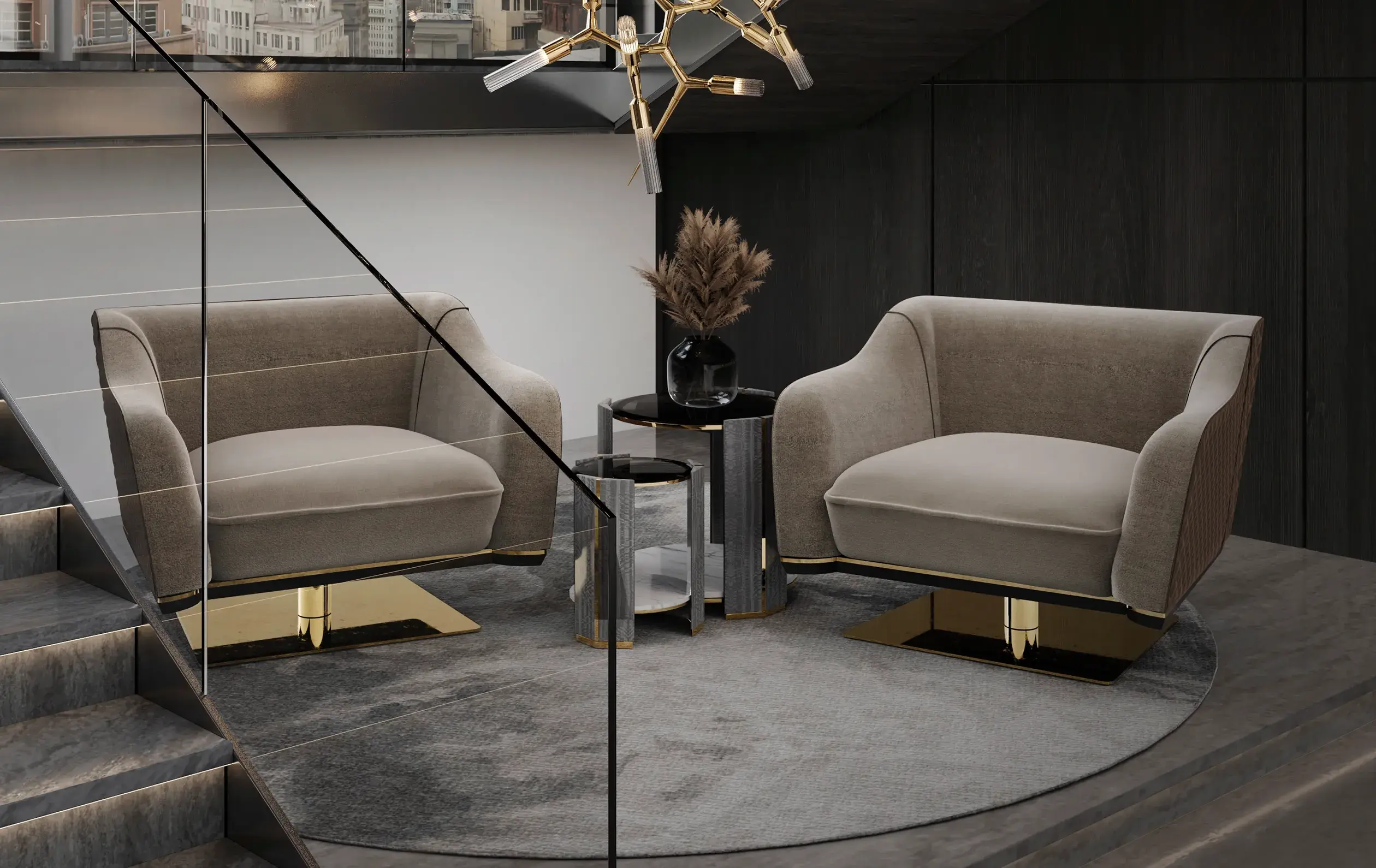 Rogue Drehbarer Einzelssofa - 1