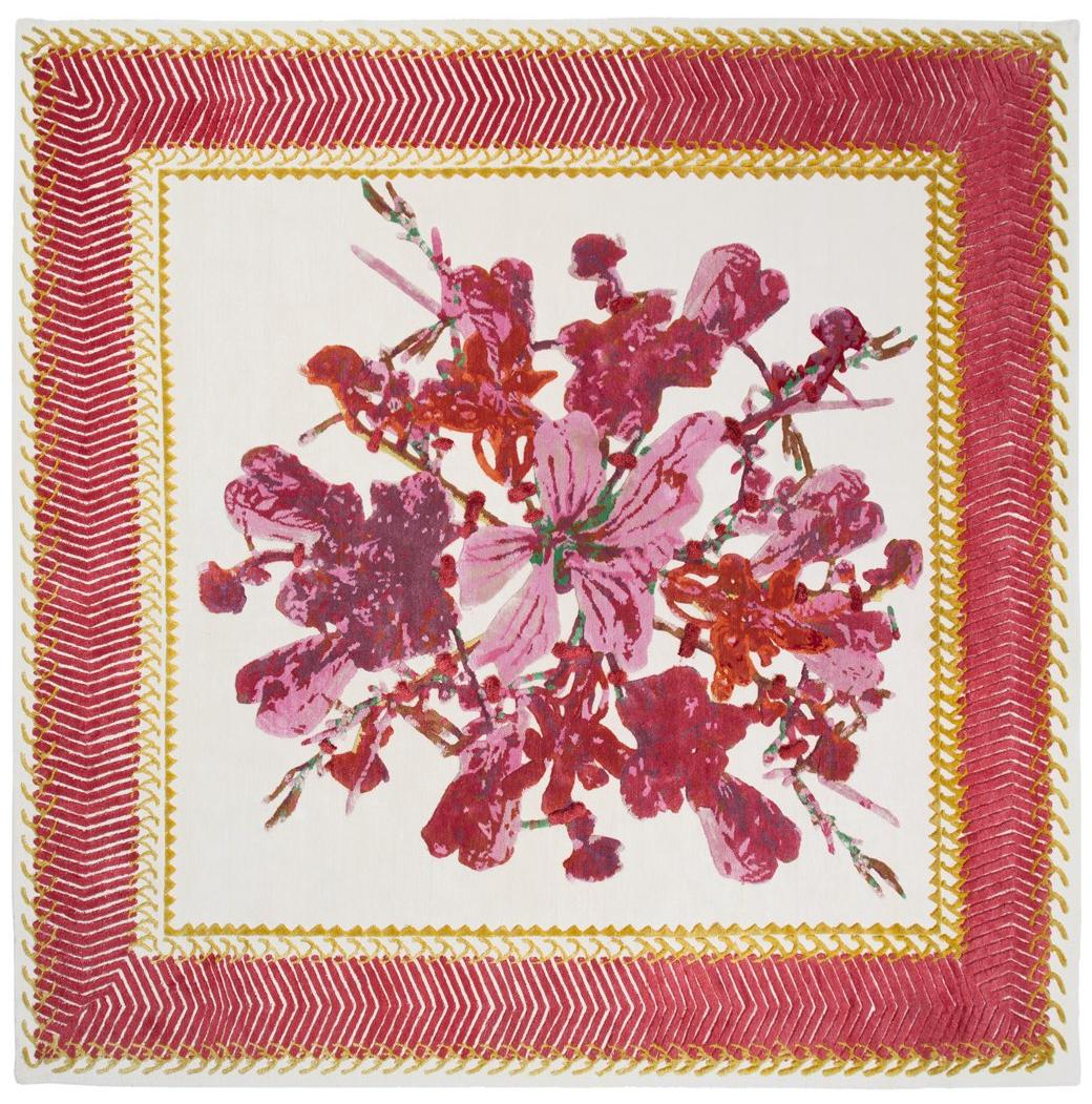 Savage Flowers: Red Harmony Teppich