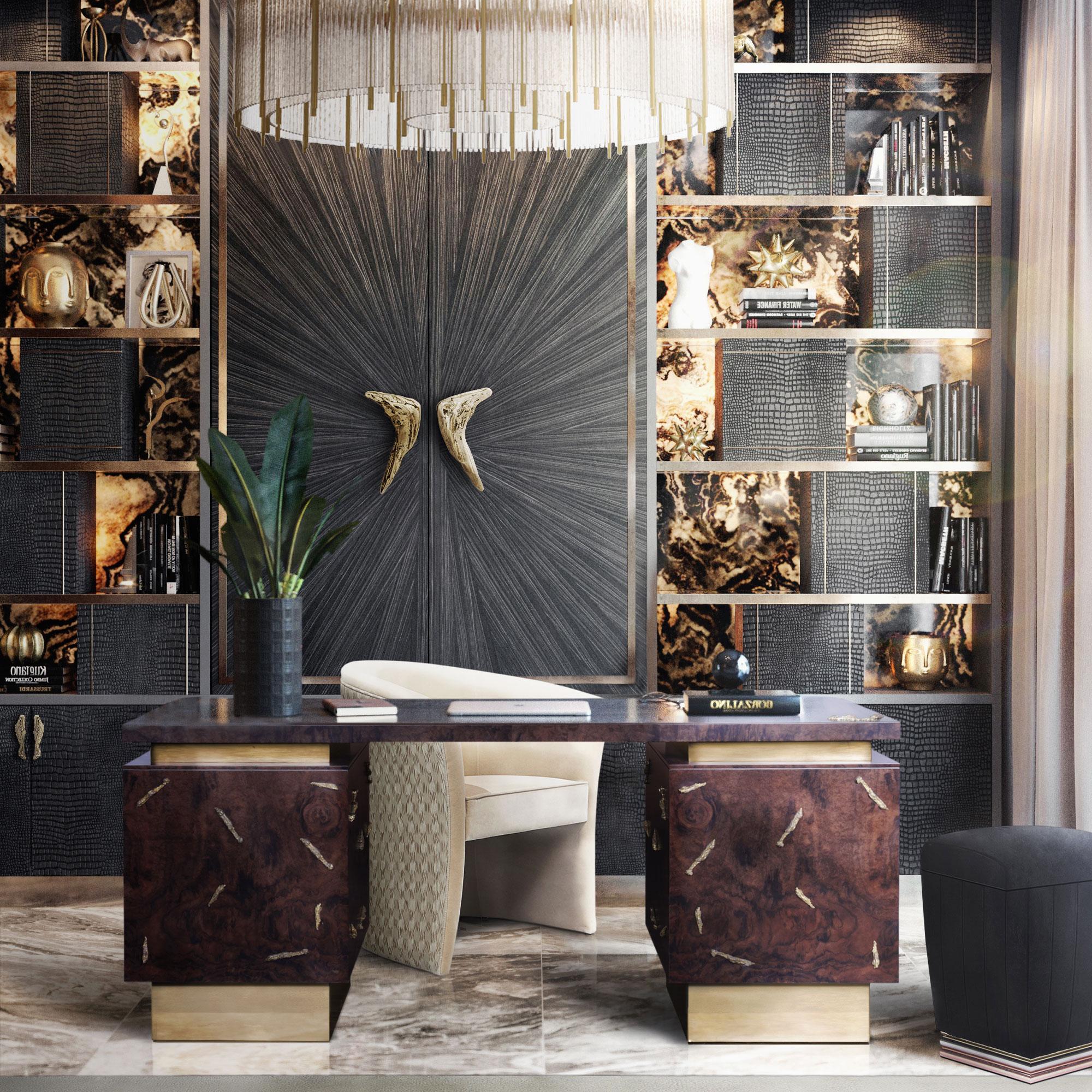 Designer-Holz-Schreibtisch