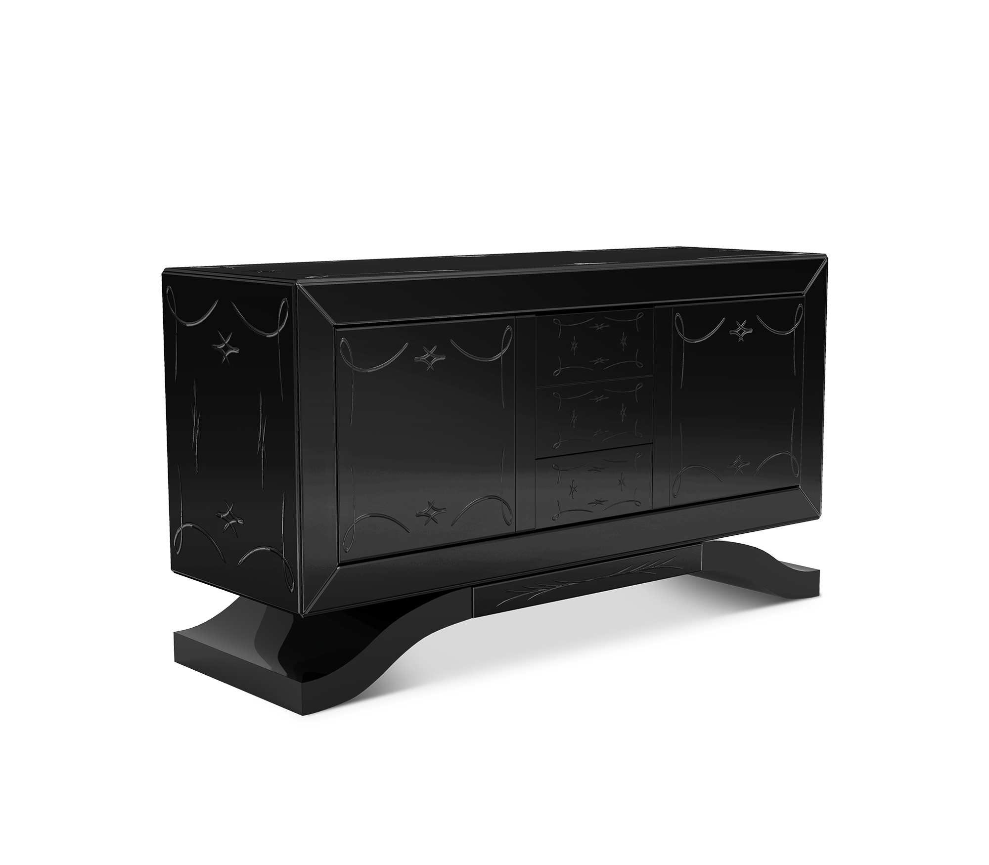 Cosmopolitan Schwarzes Sideboard