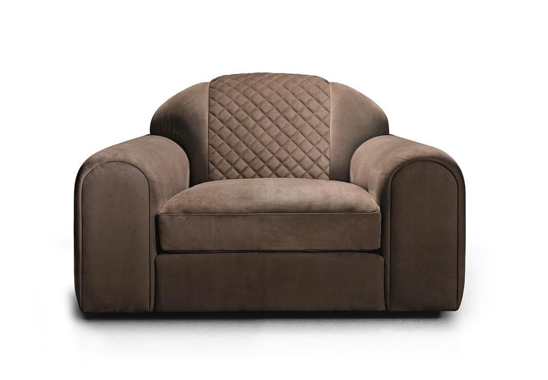 Sessel mit geometrischer Naht | Polster: Stoff
