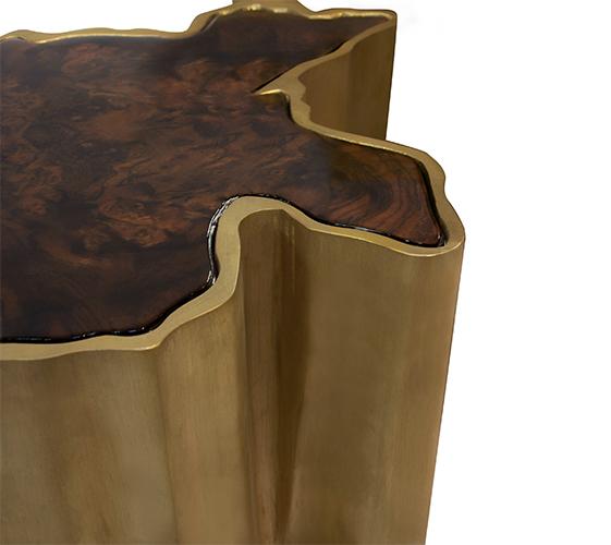 Naturkanten-Beistelltisch Klein