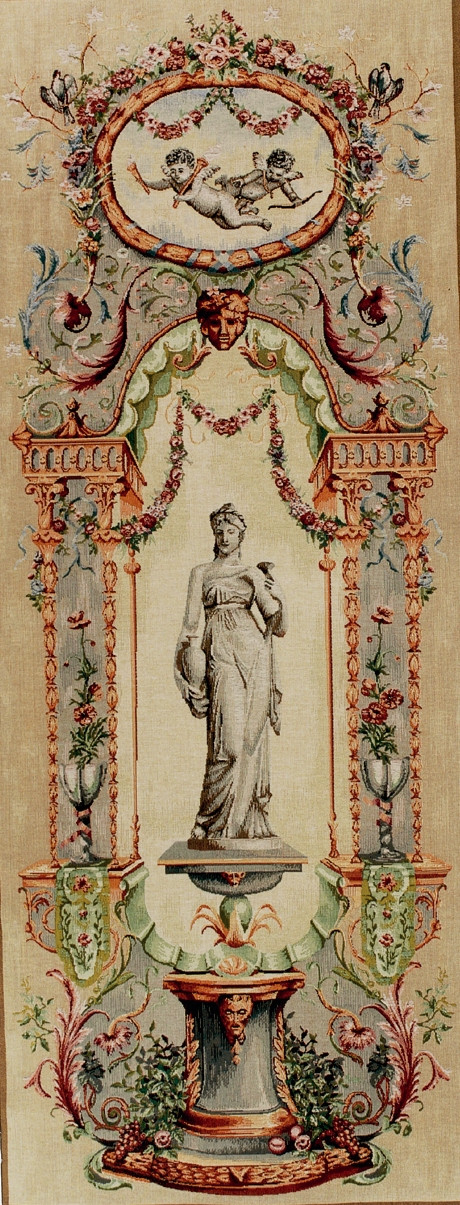Türstatue Elysee‑Palast Wandteppich