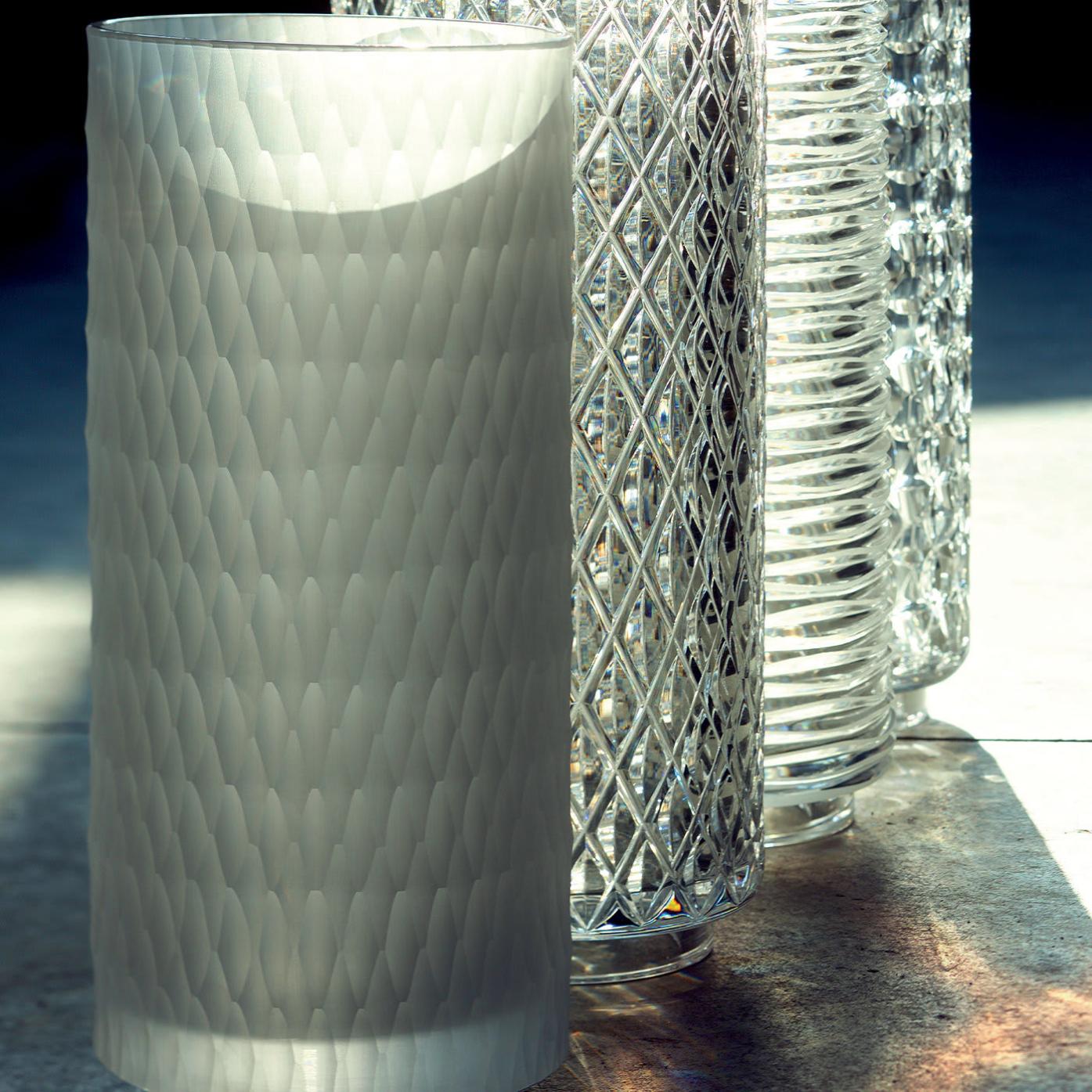 Hexagon Matte Italienische Kristallvase