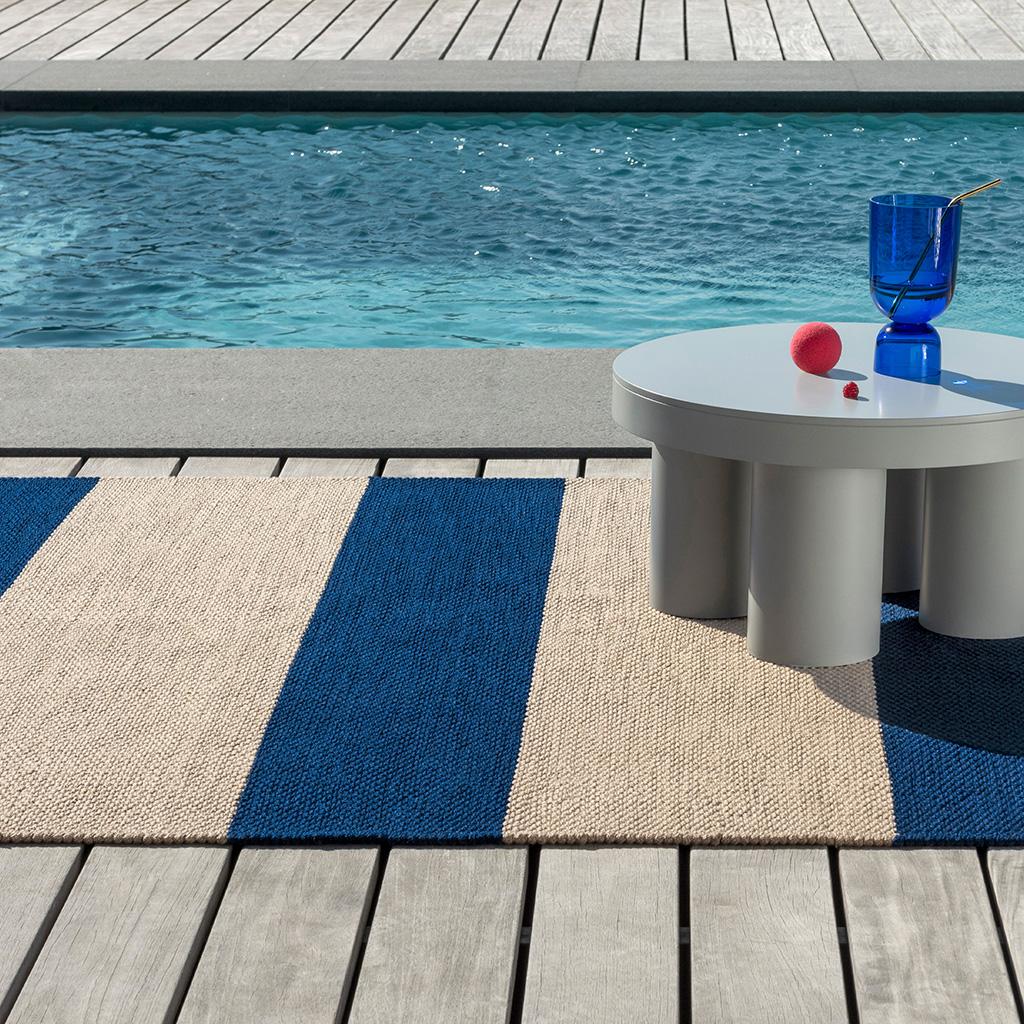 Deck Elektroblau Outdoor 496708 Teppich | Größe: 140 x 200 cm