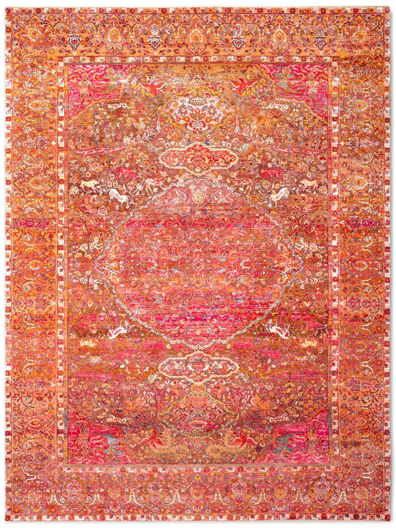 Hundred Million Orange Mix Teppich | Größe: 140 x 210 cm