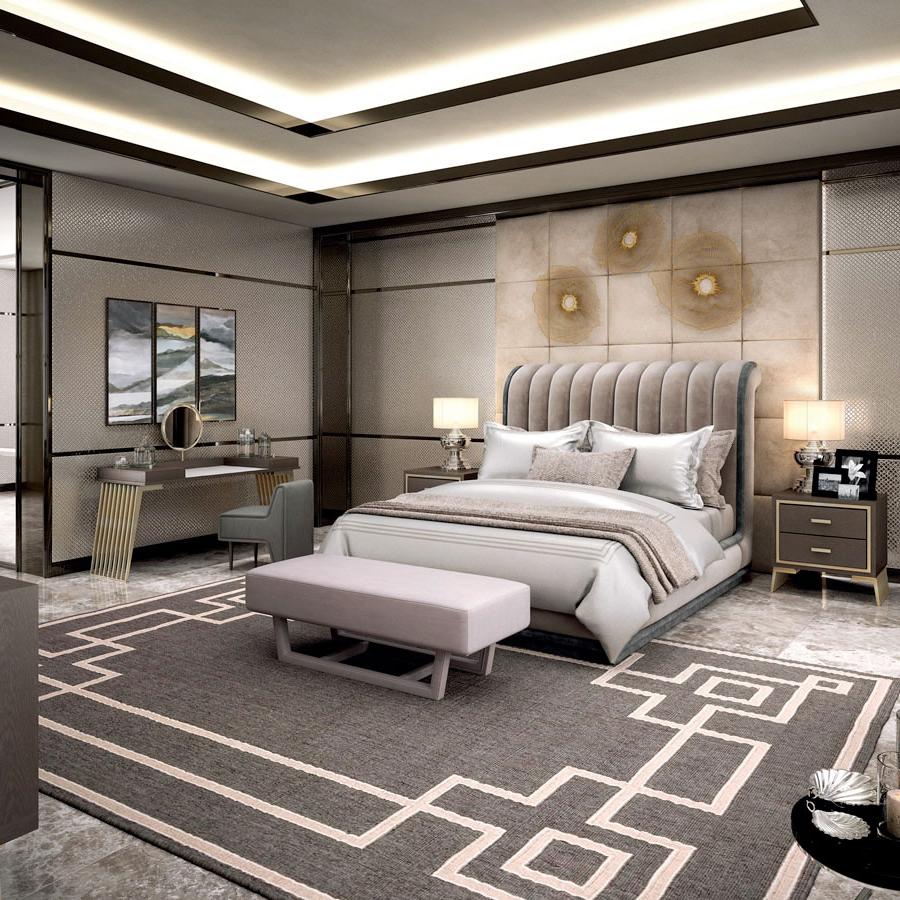 Hamptons Metall‑Luxus‑Schminktisch