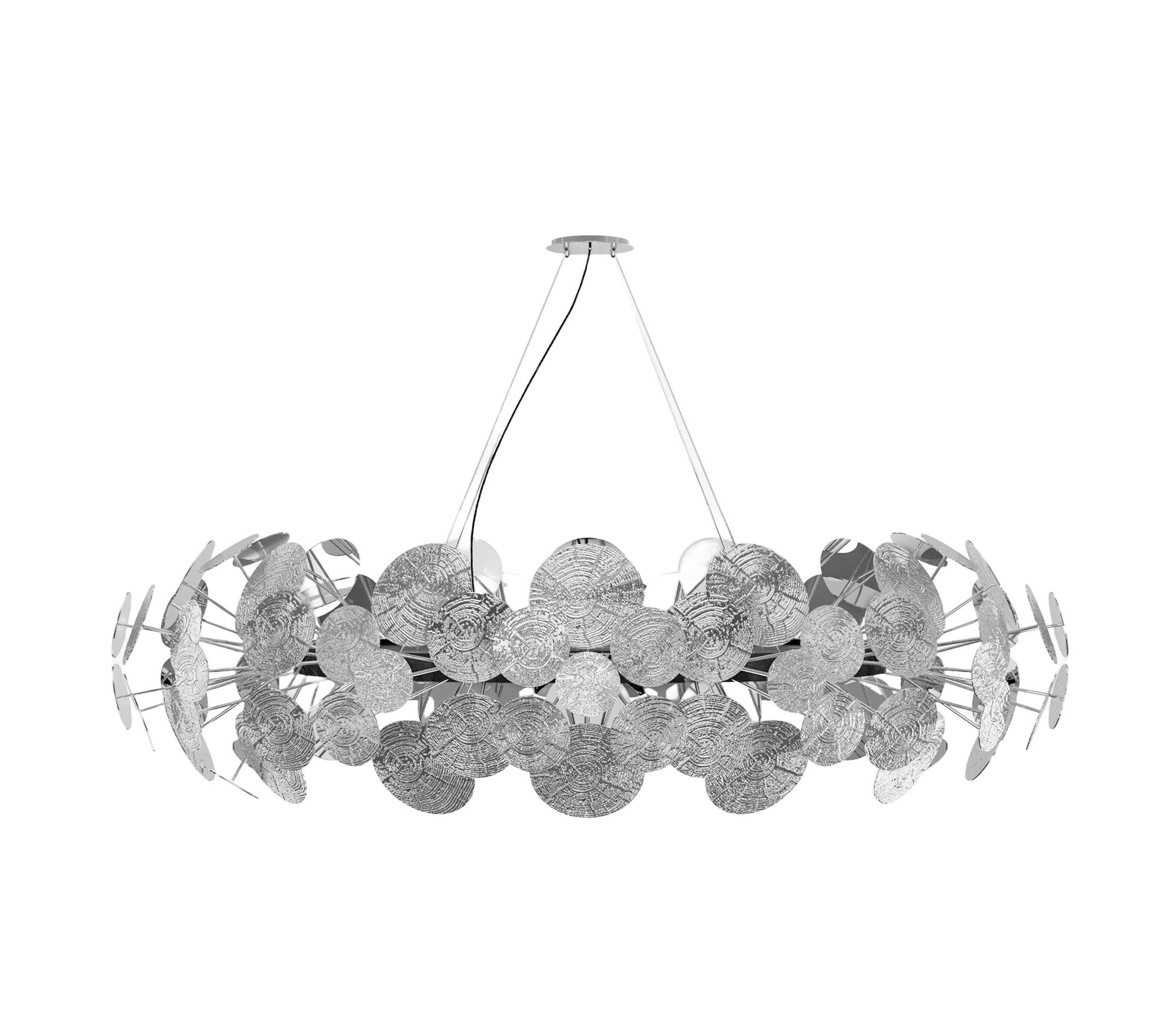 Gravity Silberner Kronleuchter