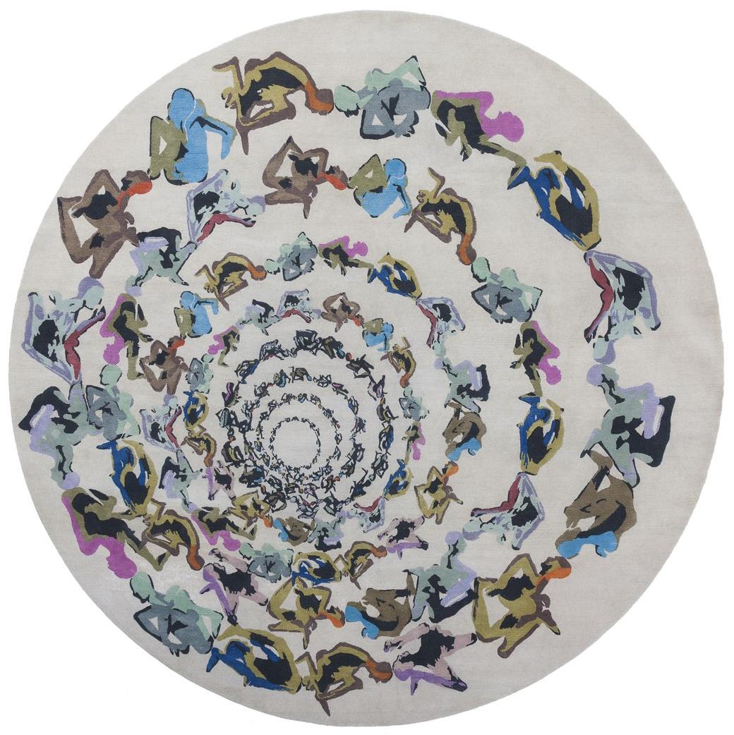 Human Circle Inferno Teppich