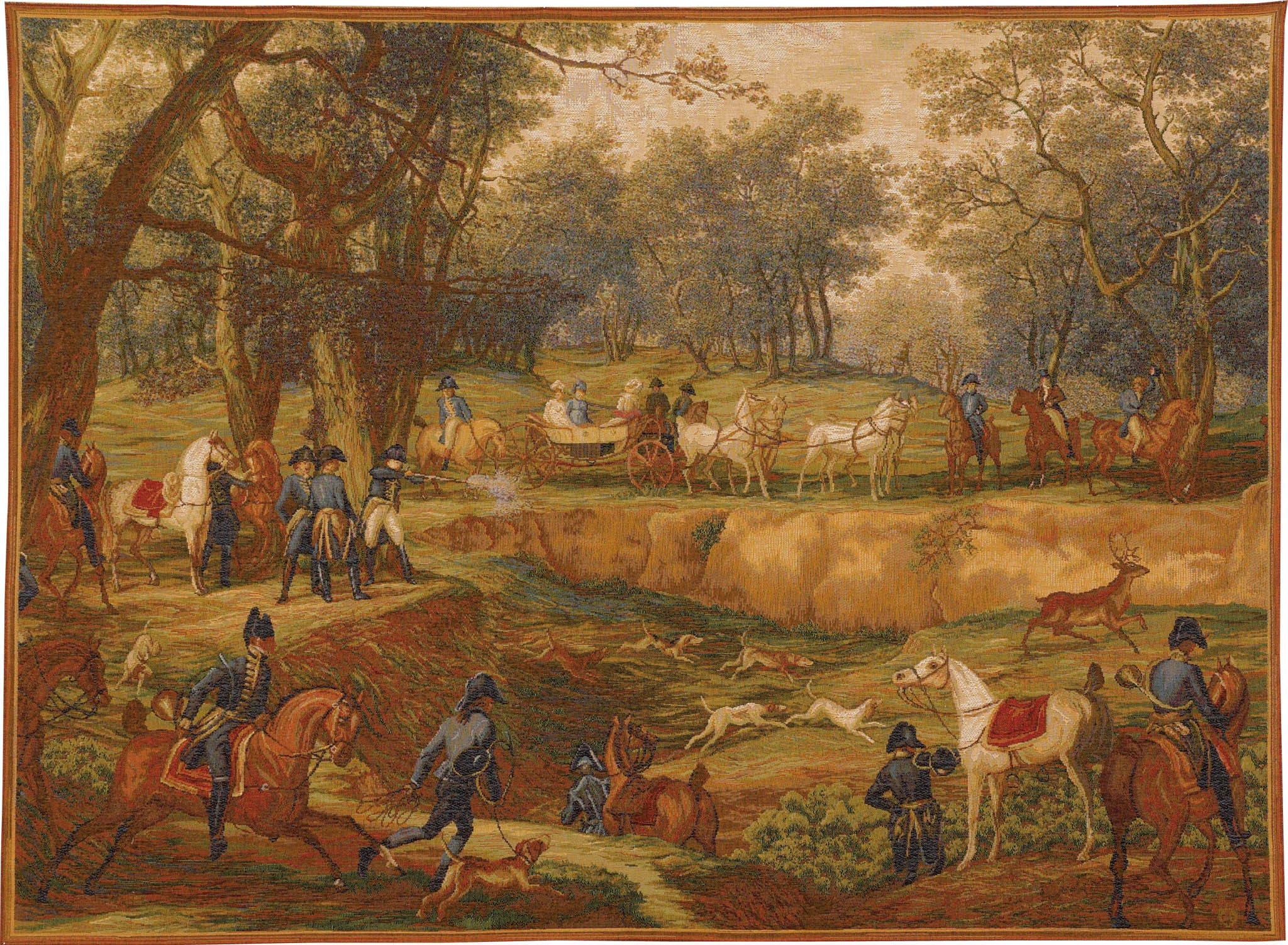 Napoleonische Jagd Wandteppich