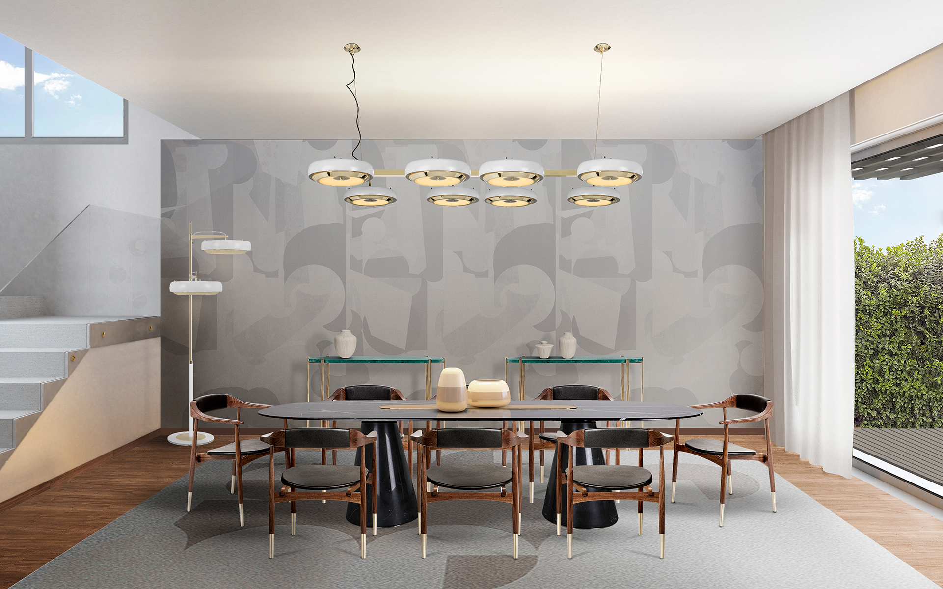 Carter Rechteckige Pendelleuchte - 2