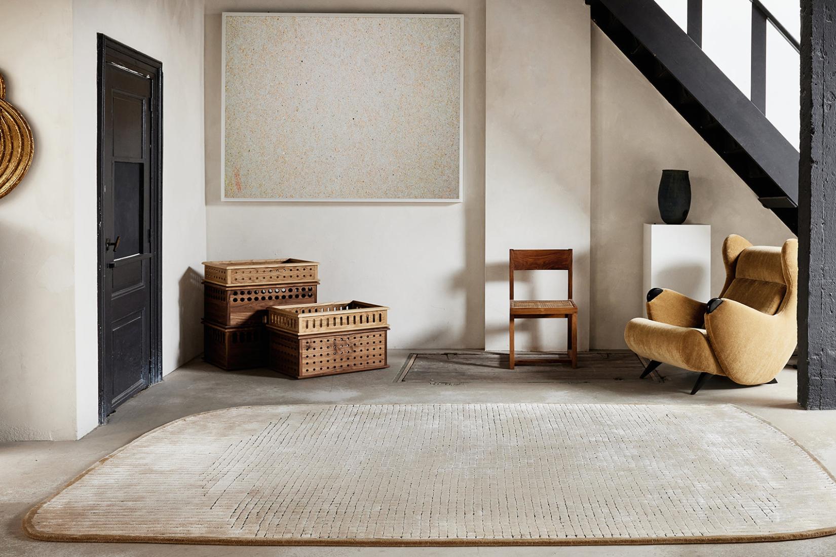 Geometry Sand Teppich | Größe: 250 x 350 cm