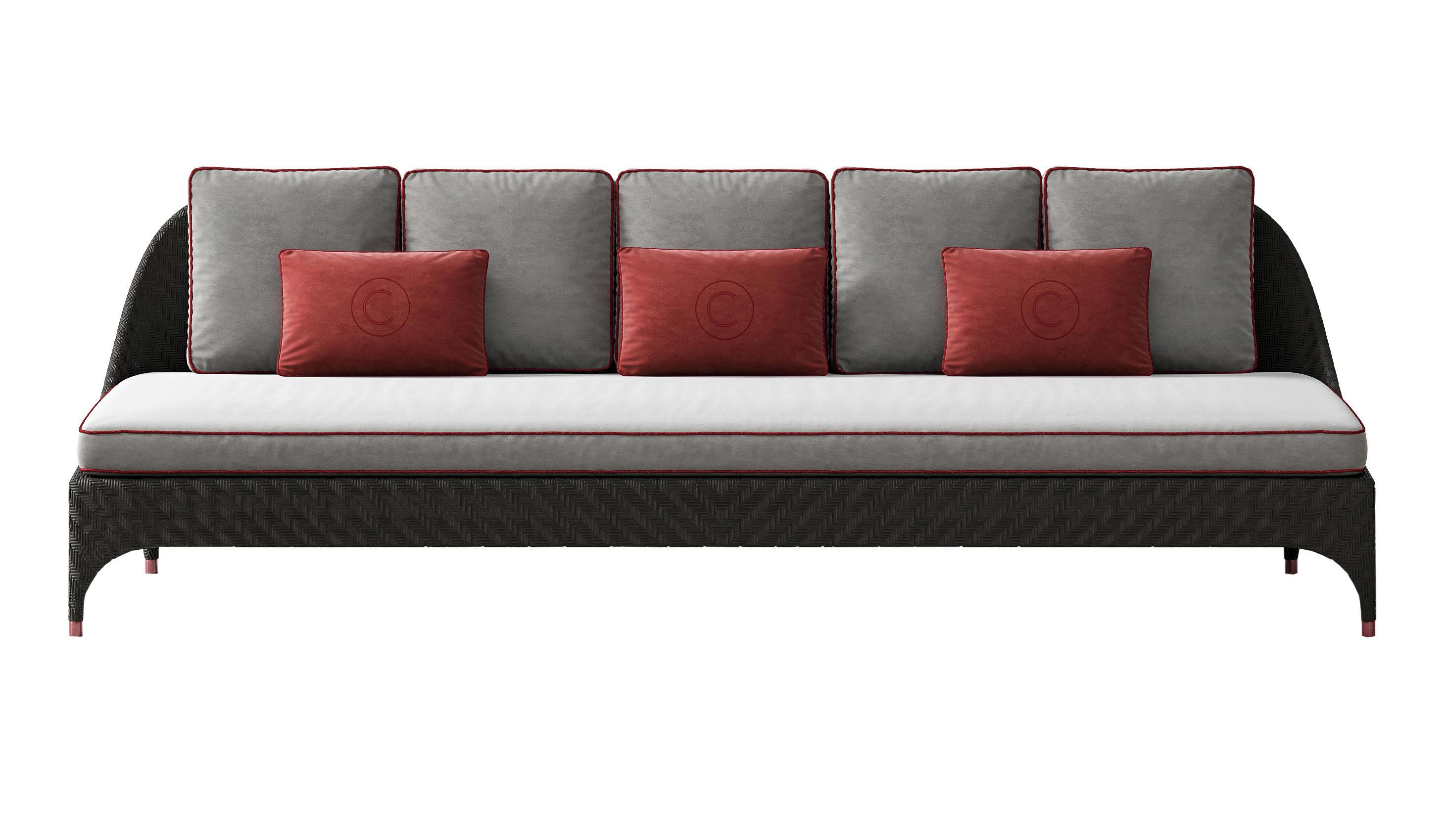 Dreisitzer Outdoor‑Sofa