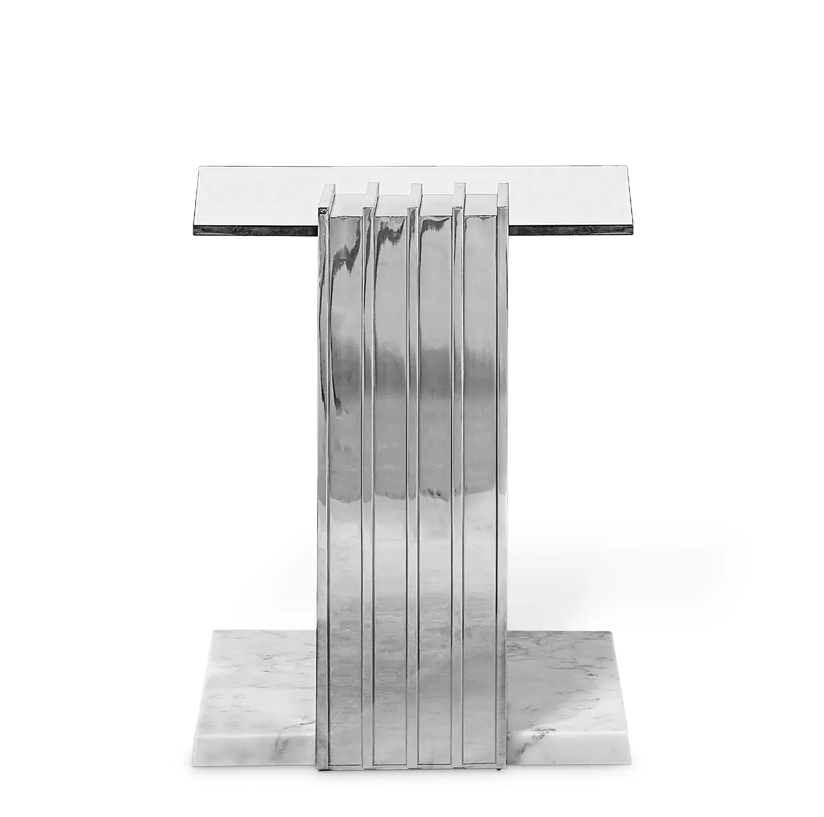 Whirlwind grauer Outdoor‑Beistelltisch