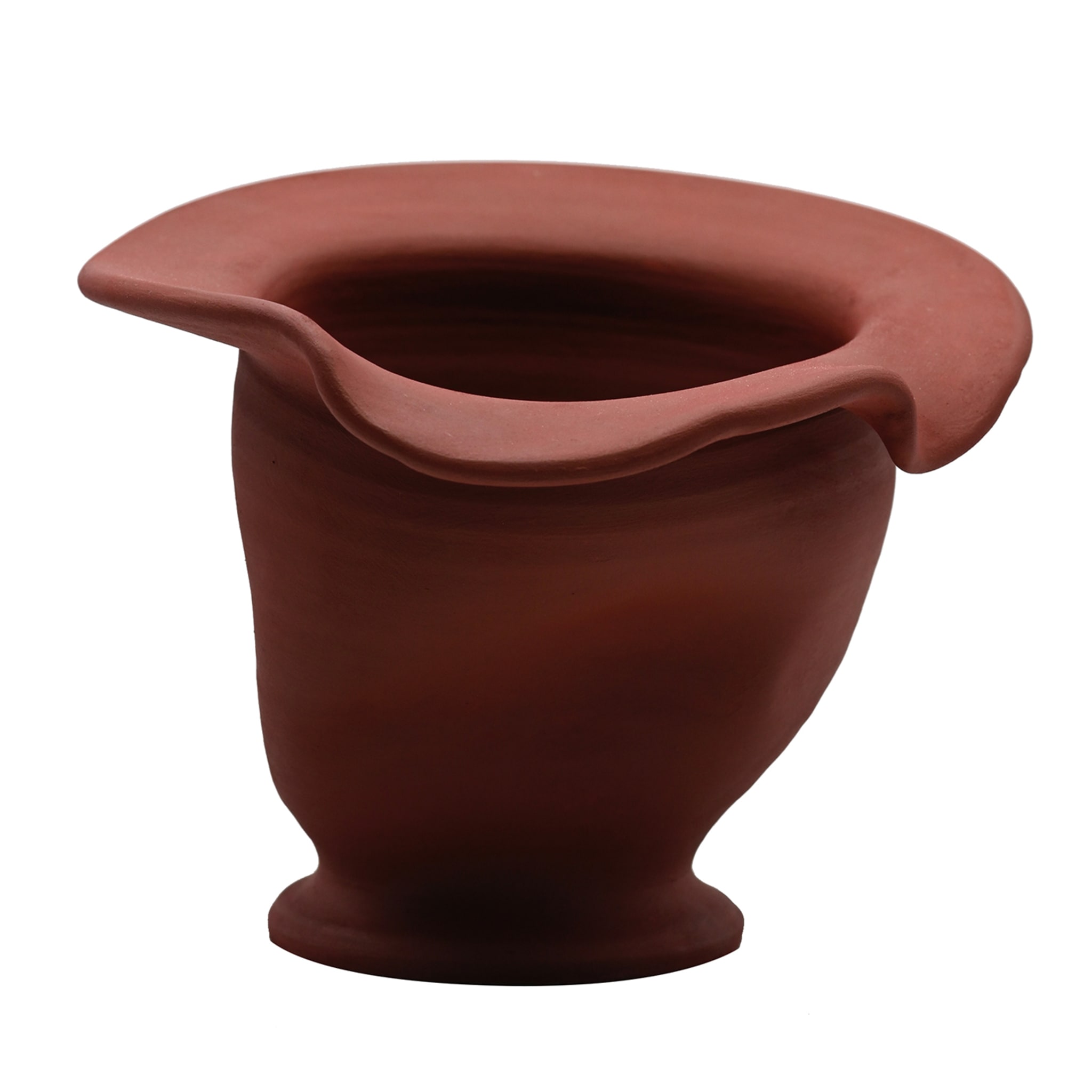 Burgunder handgeformte Vase
