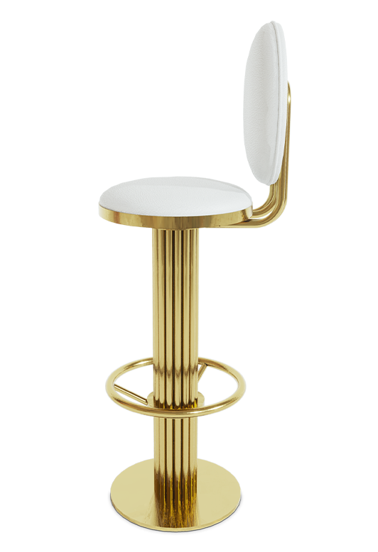 Keira Runder Barhocker